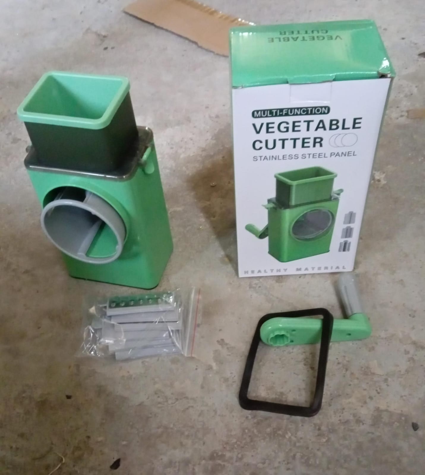 Stainless Steel Vegetable Chopper with 6 Blades - Kitchen Mandoline Slicer Stainless Steel Vegetable Chopper with 6 Blades - Kitchen Mandoline Slicer